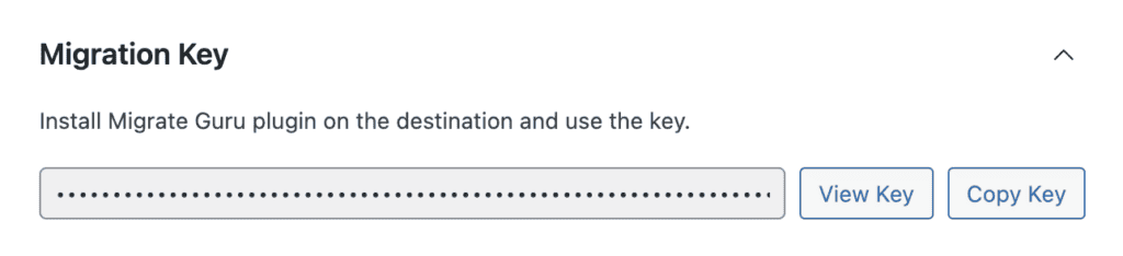 Migration Key Copy